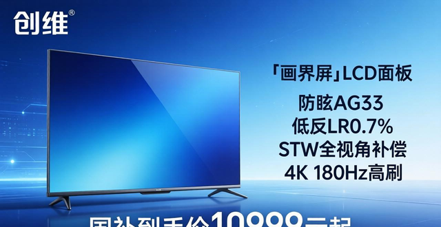 创维壁纸电视A10H系列发布，薄无边如画，国补到手价10999元起