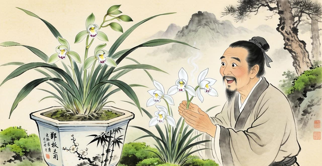 马年春节后墨兰首开花，记录首次养兰开花的惊喜时刻