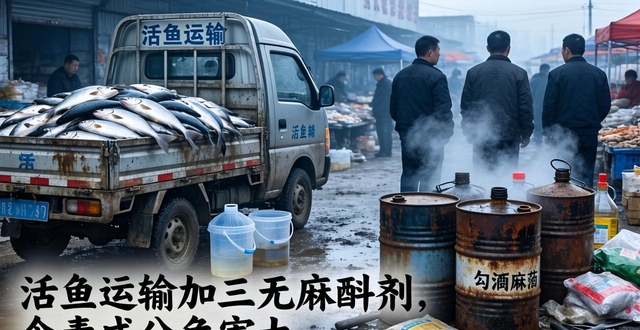 活鱼运输加三无麻醉剂，含毒成分危害大