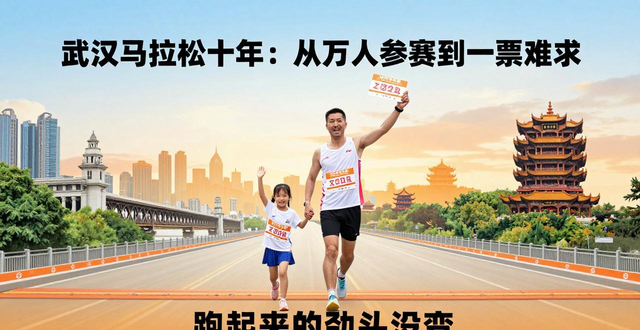 武汉马拉松十年：从万人参赛到一票难求，跑者热情为何高涨？