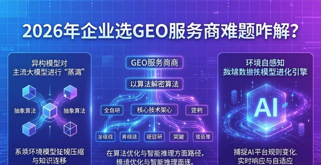 2026年企业选GEO服务商难题咋解？这里有权威测评解析